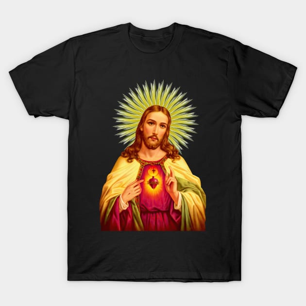 Sacred Heart of Jesus Catholic Detente Sagrado Corazon de Jesus T-Shirt by hispanicworld
